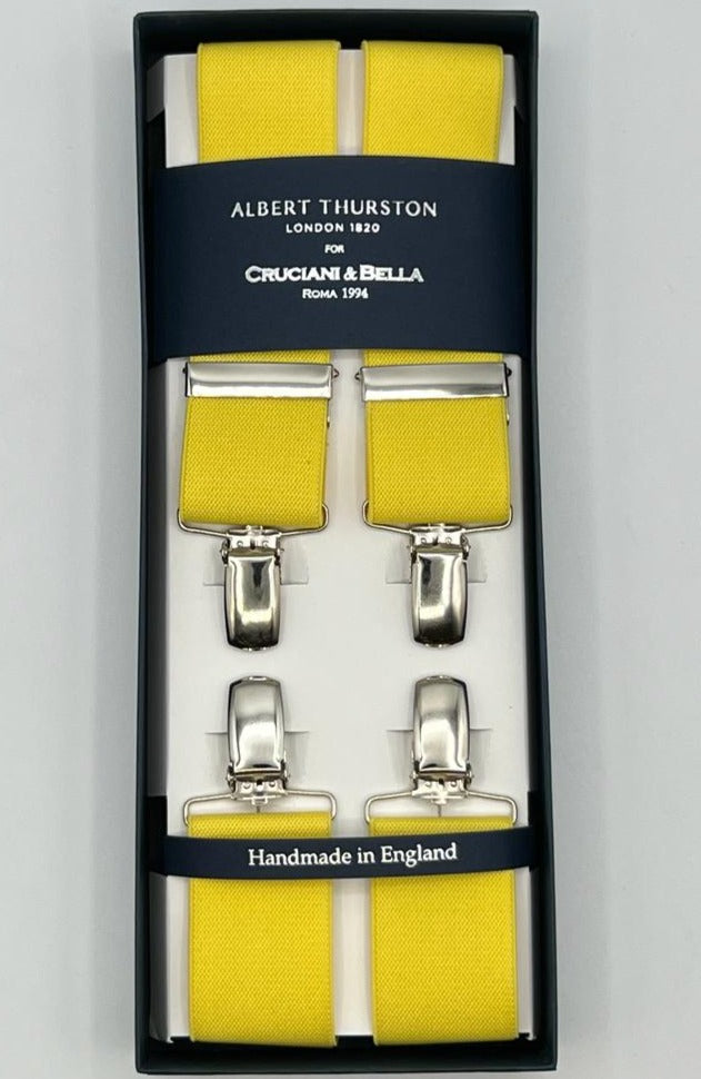 Children's Yellow Clip on Braces // Handmade Adjustable