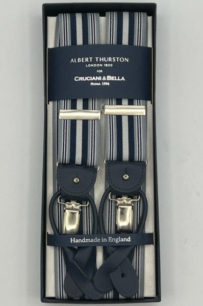 Albert Thurston Braces - 40 mm - Orange and Light Grey Dot braces –  Cruciani & Bella