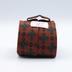 Cruciani &amp; Bella
Printed and Handmade in Italy
100% Wool
Unlined
Orange, Green, Blue and Red Motif Tie
8 cm x 150 cm
#9129