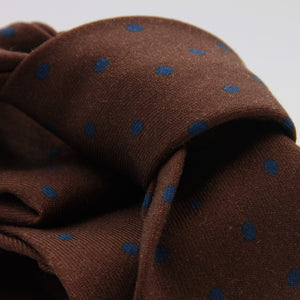 Cruciani &amp; Bella
Printed and Handmade in Italy
100% Wool
Unlined
Brown and Blue Dots Motif Tie
8 cm x 150 cm
#9174