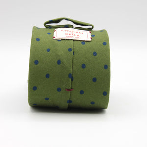 Cruciani &amp; Bella
Printed and Handmade in Italy
100% Wool
Unlined
Green and Blue Dots Motif Tie
8 cm x 150 cm
#9176