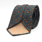 Cruciani &amp; Bella
Printed and Handmade in Italy
100% Wool
Unlined
Turquoise, Rust, Beige and Blue Motif Tie
8 cm x 150 cm
#9183