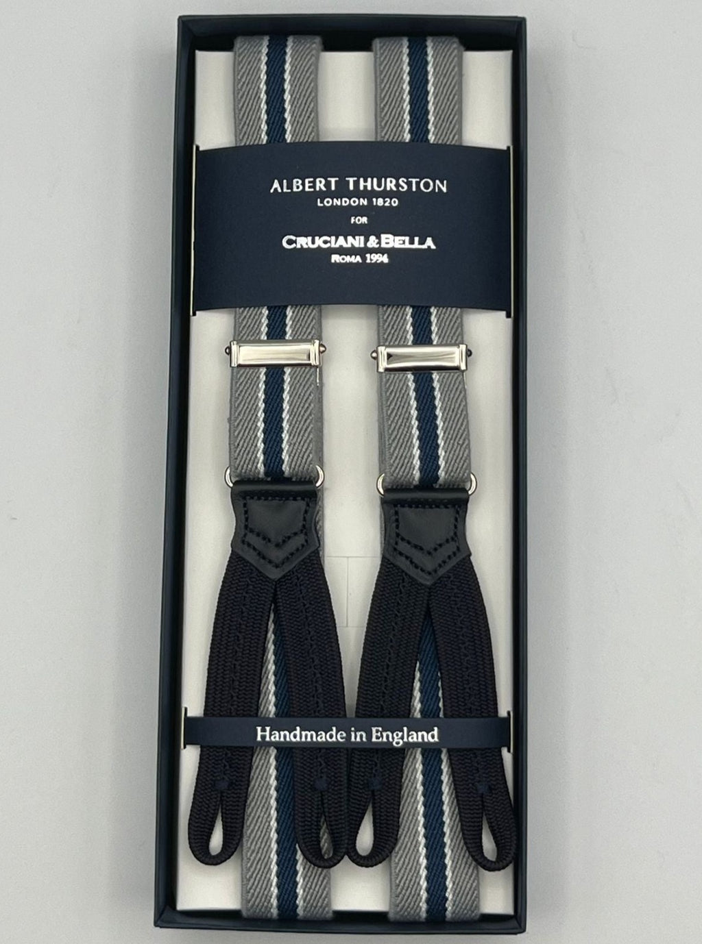 Albert Thurston Braces - 40 mm - Orange and Light Grey Dot braces –  Cruciani & Bella