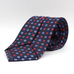 Blue, Red and Light Blue Floral Motif Tie