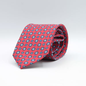 Cruciani &amp; Bella
100% Printed Hopsack Silk
Self Tipped
Handmade in England
Red, Blue and Light Blue Tie
Cm 152 X 8
#9009