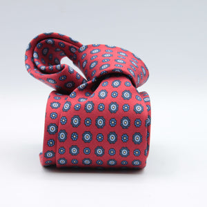 Cruciani &amp; Bella
100% Printed Hopsack Silk
Self Tipped
Handmade in England
Red, Blue and Light Blue Tie
Cm 152 X 8
#9009