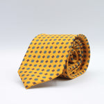 Cruciani &amp; Bella
100% Printed Hopsack Silk
Self Tipped
Handmade in England
Golden Yellow, Rust and Off-White Tie
Cm 152 X 8
#9006