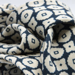 Cruciani &amp; Bella&nbsp;
Printed and Handmade in Italy
100% Wool
Unlined
Blue and Off-White
#9073