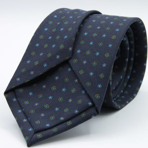 Holliday &amp; Brown for Cruciani &amp; Bella
100% printed Silk
Self Tipped
Navy Blue, Green, Light Blue and Yellow motif Tie
Handmade in Italy
8 cm x 150 cm
#8942