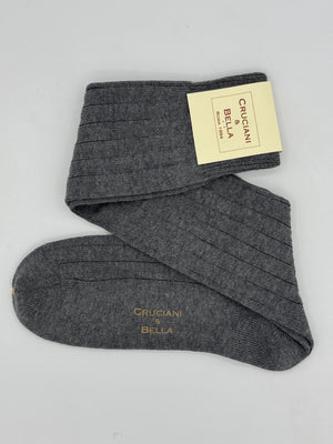 Cruciani & Bella - Ribbed Socks - Knee-High - One size