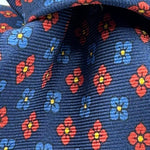 Cruciani &amp; Bella
100% Printed Silk&nbsp;
Tipped
Blue, Red, Light Blue and Yellow Motif Tie
Handmade in Italy
8,5 cm x 148 cm
New Old Stock