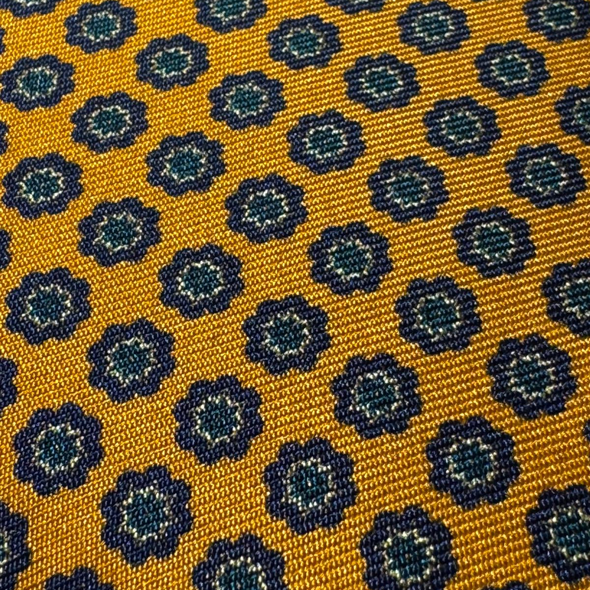 Orange, Blue, Green and Yellow Motif Tie 