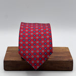 Cruciani &amp; Bella
100% Printed Silk&nbsp;
Tipped
Red, Blue and Grey Floral Motif Tie
Handmade in Italy
8,5 cm x 148 cm
New Old Stock