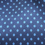 Cruciani &amp; Bella
100% Printed Silk&nbsp;
Tipped
Blue and Light Blue Polka Dots Motif Tie
Handmade in Italy
8,5 cm x 148 cm
New Old Stock