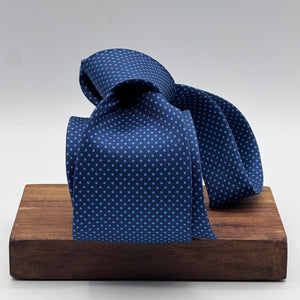 Cruciani &amp; Bella
100% Printed Silk&nbsp;
Tipped
Blue and Light Blue Polka Dots Motif Tie
Handmade in Italy
8,5 cm x 148 cm
New Old Stock