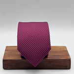 Cruciani &amp; Bella
100% Printed Silk&nbsp;
Tipped
Red Wine and Light Blue Polka Dots Motif Tie
Handmade in Italy
8,5 cm x 148 cm
New Old Stock