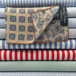 Holliday &amp; Brown
Hand-rolled&nbsp;&nbsp;
Holliday &amp; Brown for Cruciani &amp; Bella
100% Silk
Sand, Light Blue, Green and White
Double Faces
Paisley Motif&nbsp; Pocket Square
Handmade in Italy

32 cm X 32 cm
