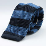 Cruciani &amp; Bella
100% Knitted Silk Tie
Dark Blue and Light Blue Stripe Tie
Handmade in Italy
6/7 cm x 147/148 cm

#8919