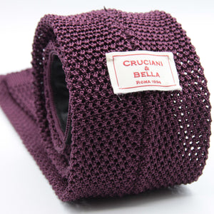 Cruciani & Bella - Knitted Silk - Purple Tie #8921