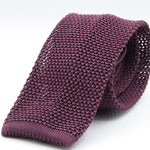 Cruciani & Bella - Knitted Silk - Purple Tie #8921