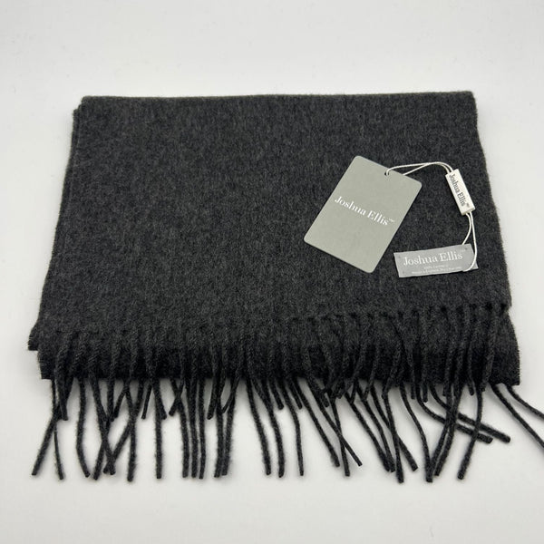 Joshua Ellis - 100% Cachemire - Scarf - 30x180 cm - Grey Plain