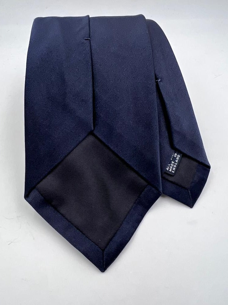 Drake's -  Silk - Blue Plain Tie #6500